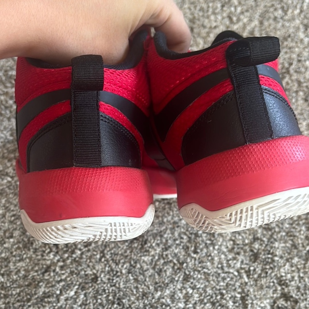 Team Hustle Nike Red and Black Slip-On Sneakers - Picture 7 of 7